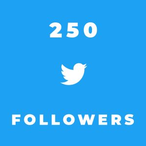 250 Twitter followers